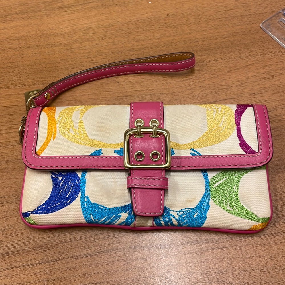 Coach canvas wallet